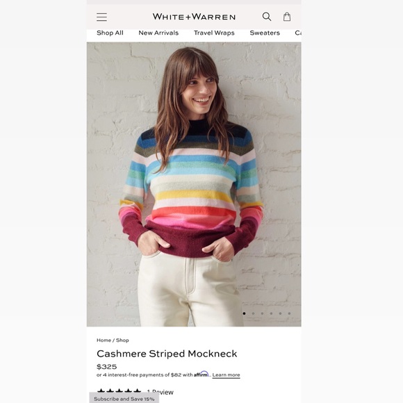 Essential Cashmere Crewneck/FINAL SALE!!